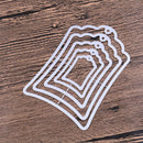 tag Dotted box Cutting Dies Scrapbooking Embossing Card Making Paper Craft Di3c