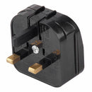 UK 3Pin Travel Plug Adapter Converter European to British Hongkong Socket