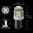10Pcs T11 BA9S 5050 5 SMD 6000K White LED Car Interior Dome Map Light  OZ