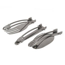 3 pcs 1 Set Portable Camping Picnic Camping Folding Travel Stainless Steel  A5T8