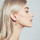 Elegant Water Drop Crystal Earrings Rhinestone Dangle Women Wedding Jewelry A