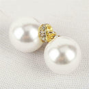 100pcs Brass Rhinestone Spacer Beads Metal Beads Charms Bracelets Making H WLV
