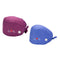 2pcs Fashion Printed Scrub Cap Working Hat Button Bouffant Hat Sweatband