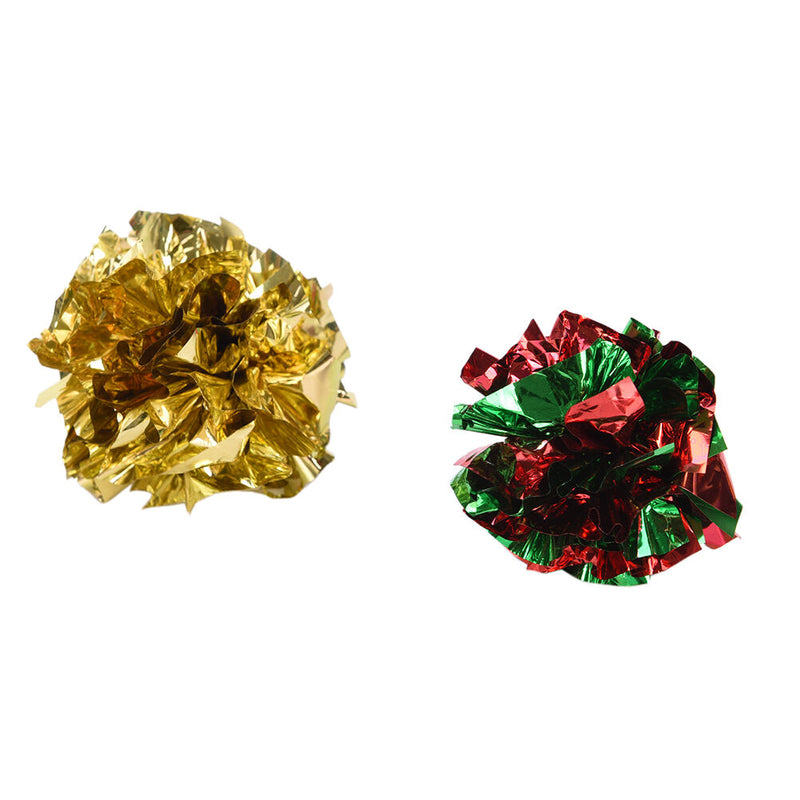 10pcs mylar crinkle balls interactive sound ball cat toys funny 3C