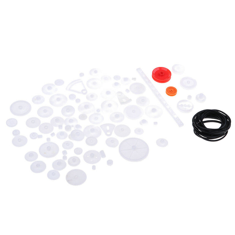 Kids Technology Science Educational Toys DIY Crown Fan Shape Gear Wheel 81Pc