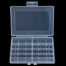 Transparent Hard Plastic Case Battery Storage Case Holder Storage Battery BoxJR
