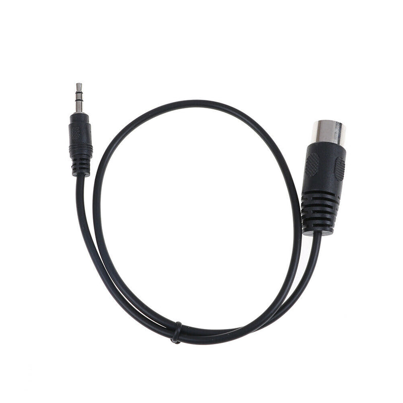 1Pc 5 Pin Din MIDI male to 3.5mm male plug stereo jack audio adapter ca 3C