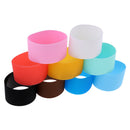 9x Portable Silicone Round Nonslip Water Bottle Mug Cup Sleeve Protect Cover