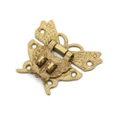 Retro Alloy Butterfly Latch Catch Wooden Jewelry Box Case Hasp Lock Buckle X5V8