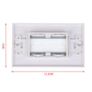 1 PCS White Brush Panel Opening Decor Cable Wire Wall Plate Face PlateB Bj
