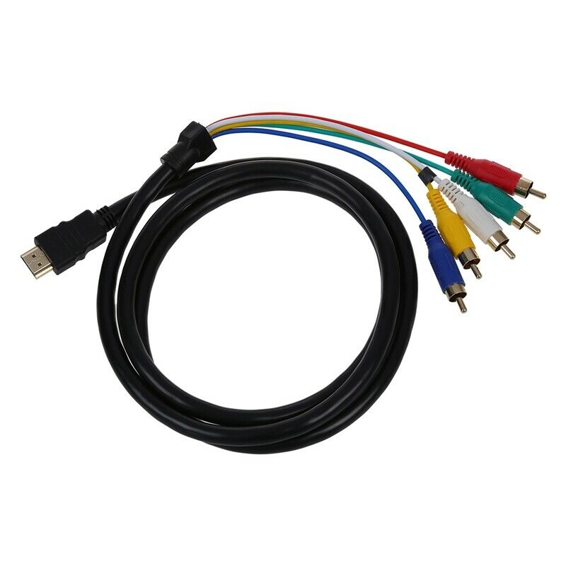1.5M 5 FT HDMI to 5 RCA male Audio Component Cable for Video Convert HDTV 1 N1T1