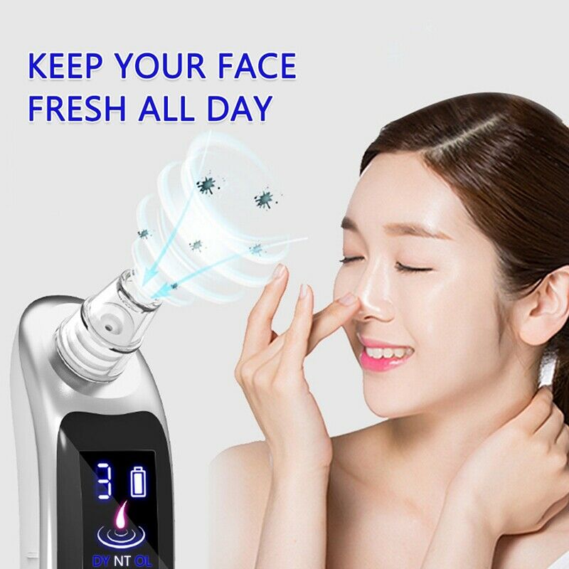Face Nose Acne Black Dot Pimple Blackhead Remover Electric Blackhead Vacuum Y4J7
