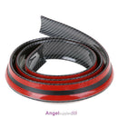 Carbon fiber Rubber Car Rear Spoiler 40mmx1.5m Exterior Rear Spoiler Kit