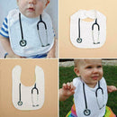 Unisex Baby Lunch Bibs Funny Cartoon Stethoscope Toddler O For Newborn Baby E4F7