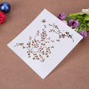 Flowers Bloom Print Coffee Cake Stencil Buttercream Spray Mold Decor Tool