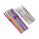 22pcs Multicolour Aluminum Crochet Hook Knitting Needle Set Weave Craft Yarn  JR