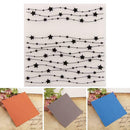 DIY Transparent Plastic Rubber Stamps Clear Seal Scrapbooking Star Pattern