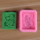 Love Mom Silicone Soap Mold DIY Molds Cake Baking Mold Mothers Day Gift&JC,a
