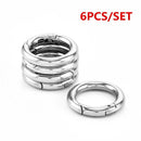 Zinc Alloy Plated Round Spring O-Ring Snap Buckles Clips For Carabiner Handbag