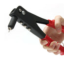 Pop Rivet Gun Kit Manual Hand Riveter Heavy Duty Tool Repair 40 Rivets Red