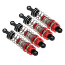 4 Pieces 1:14 RC Car Metal Shock Absorber for WLTOYS 144001 RC Buggy Parts