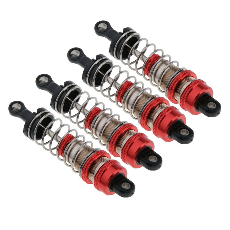 4 Pieces 1:14 RC Car Metal Shock Absorber for WLTOYS 144001 RC Buggy Parts