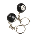2pcs Billiard Pool Keychain Snooker Table Ball Key Ring Gift Lucky