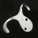 Bright chrome Interior Decor Double Prong Robe Hook Y2Y5