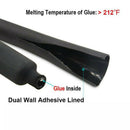 130pcs Boxed Black 3:1 With Glue Waterproof Double Wall Heat Shrinkable  New