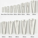 14Pcs Mighty Caulking Finisher Glass Glue Nozzle Stainless Steel