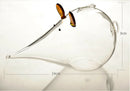 Mouse Money Bank Glass Box Coin Cash Holder Terrarium Container Blue Ears