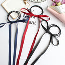 2Pcs Women Girls Hair Bow Silk ribbon Long streamers hair Rope Beach hair rin Gw