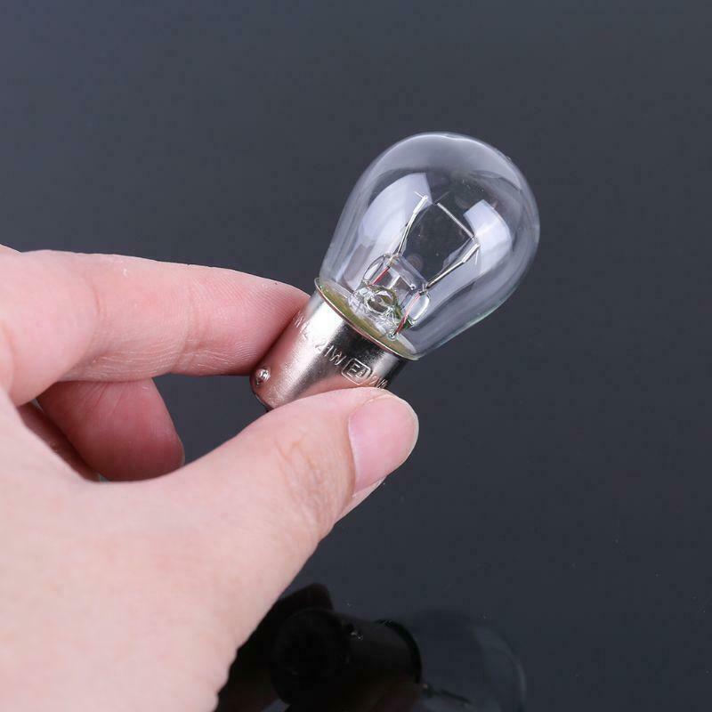 2Pcs BA15S 1156 Glass High Power Low Consumption Car Auto Stop Light Brake Bulb