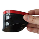 2Pcs Flexible PVC Car Rearview Mirror Rain Shade Rainproof Blades Black