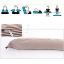 Microbeads U Shaped Travel Pillow Airplane Car Comfort Neck Support Black