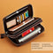 Leinasen Men Wallets With Coin Pocket Long Zipper Coin Purse For Men Clutch B7D3
