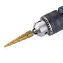 High Speed Steel Step Dril Bit HSS 1/4" Hex Shank Titanium Coated Step Drill Bit