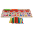 Early Learning Eductional Toys Montessori Wooden Math Number Teaching Board