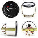 Black Bezel Gas Fuel Level Gauge Analogue Red LED Car Marine Boat 52mm 12V  JC!E