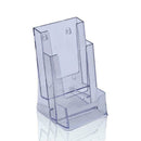 Clear TriFold Brochure Business Card Holder Desk Stand Hot Display Pamphlet