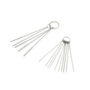 Car Carburetor Carbon Dirt Jet Remove Kit 10 Cleaning Needles 5 Brush Tool UNP
