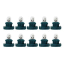 10pcs T3 LED 12V Car Interior Instrument Light Bulbs Dashboard Lamps(Green)