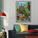 5D DIY Full Drill Square Diamond Painting Animals Cross Stitch Kit (JF015)