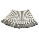 45Pcs  5mm 15mm 25mm Steel Wire Brush Polishing Wheels Full Kit For Rotary Tools