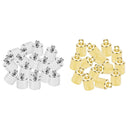 200Pieces End Cap Bell End Tip Bead Caps DIY Tassel Leather Cord Jewelry