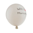 Pack of 10 "Will You Marry Me'' White Latex Balloons for Romantic Surprise