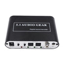 5.1CH Digital Audio Decoder AC3/DTS to Stereo Surround Analog 2 SPDIF Ports