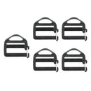5pcs Plastic Triglides Slides 1 inch for Webbing Fasteners Strap Camping Bag