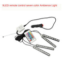 4pcs Car Decorative RGB Strip  Light