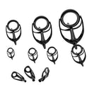 10pcs/lot Mixed Size Fishing Rod Guides Tip Top Rings for DIY Rod Repairing